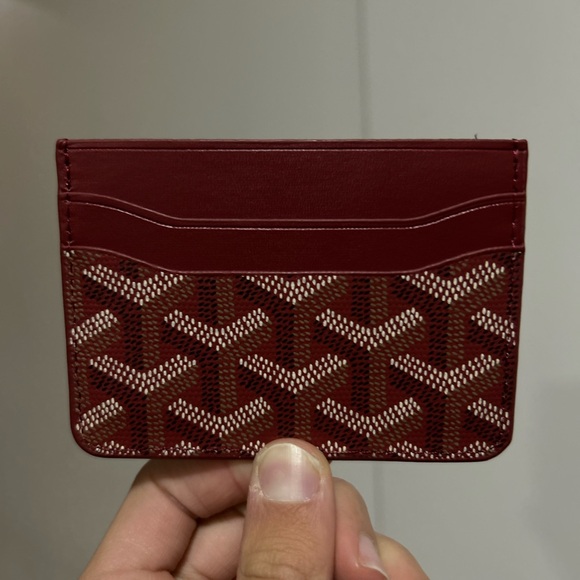 Red and Yellow Slim Card Holder - Picture 2 of 5